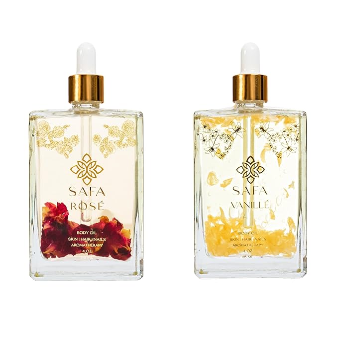 Rosillé- Rosé and Vanillé Oil for Skin, Face, Hair, Nails, and Aromatherapy