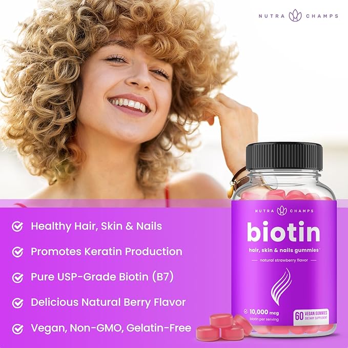 NutraChamps Biotin & Biotin+. The Complete Duo for Hair, Skin and Nails. Biotin, Collagen, Keratin & More