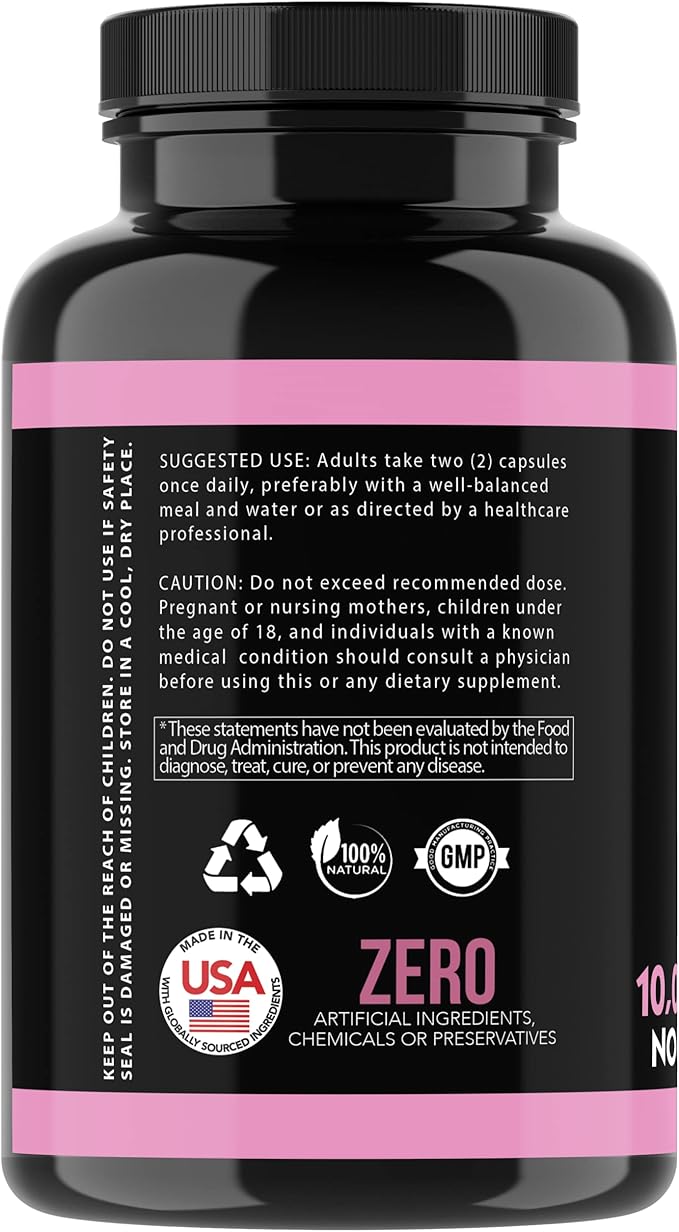 Angry Supplements Hair Envy 10,000 mcg Biotin + Keratin Capsules, Grow Hydrate Hair, Strengthen Thicken Nails, Clear Skin – Natural Remedy for Damaged Thinning Hair, (1-Bottle, 60ct)