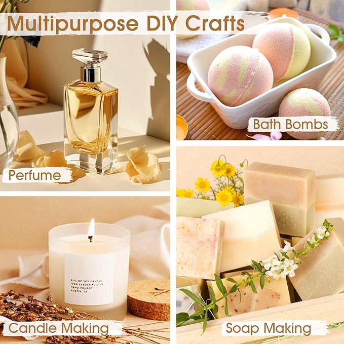 Essential Oil Set 64 Pack -Aromatherapy Essential Oils Kit-Fragrance Oils Perfect for Diffuser, Humidifier, Massage,Soap, Skin & Hair Care, Candle Scented Oil (0.17oz)