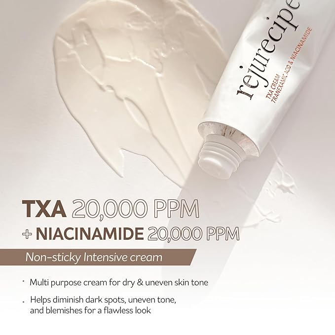 Summer Skin Healthy Care Set | Rejurecipe TXA Cream & Saferecipe Sun Essence | Reducing Dark Spot, Refining Uneven Skin Tone, Moisturizing