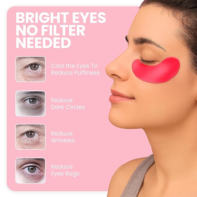 Under Eye Patches for Puffy Eyes & Dark Circles - Deep Hydration, Smooth Fine Lines, Anti-Wrinkles Patches, Enriched with Hyaluronic Acid, Centella & Vitamin E, Firm Under Eye Mask (28 Pairs)