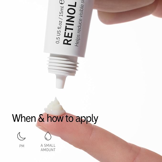 The INKEY List Retinol Eye Cream 0.5 oz/15ml, Reduce Wrinkles and Fine Lines, Night Cream, Vegan Friendly, Suitable For All Skin Types