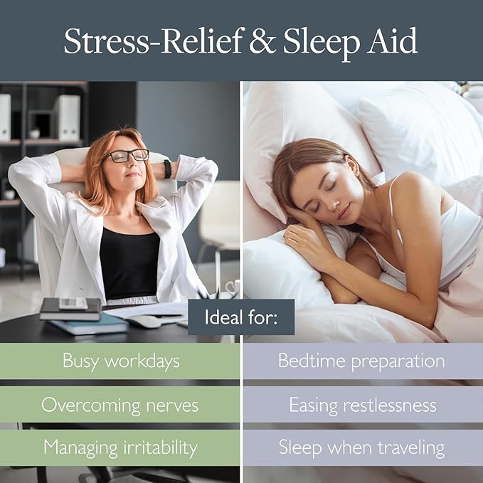 Scentered Aromatherapy Balm Stick Duo for Sleep & Stress-Relief - Roll On Essential Oil Blends of Lavender & Chamomile - Aromatherapy Gifts for Women - Sleep Well & De-Stress - Mothers Day Gift Ideas