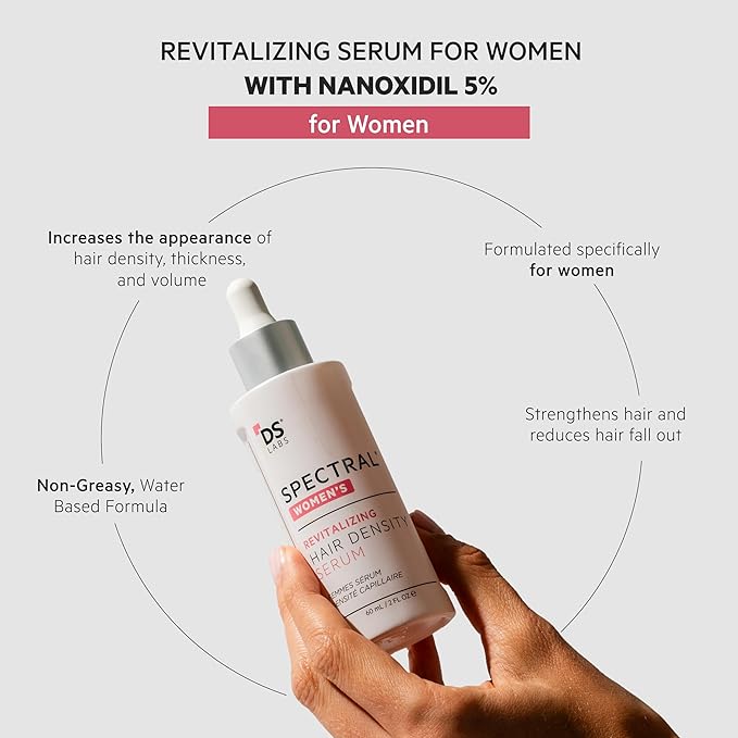 DS Labs Spectral Women's Formally Spectral.CSF - Hair Density Serum for Women, Thickening, Strengthening, Volumizing, Fuller-Looking Hair, 60mL, Packaging May Vary (Pack of 3)