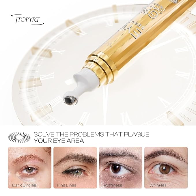 6% Caffeine Eye Cream: Dark Circle Remover Hydrating Anti-Wrinkle Eye Care Cream for Women 20ml 0.68fl.oz