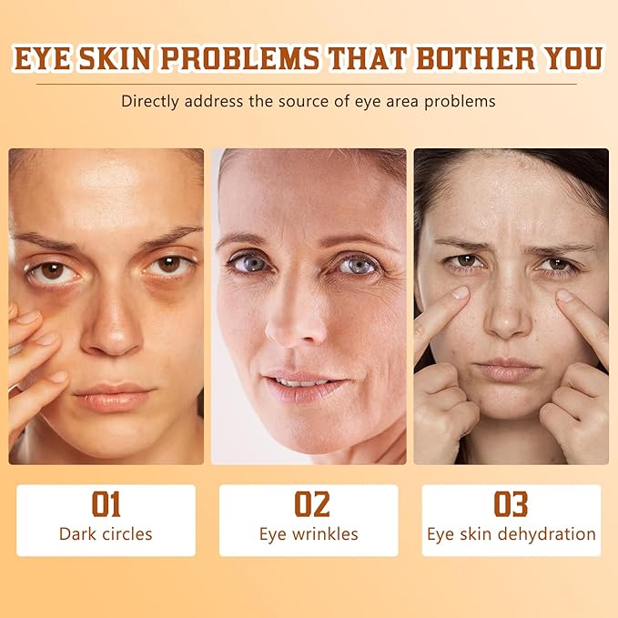 2Pcs Retinol Eye Cream Stick, Eye Serum Stick, Eye Cream Stick, Reduce Fine Lines (B)