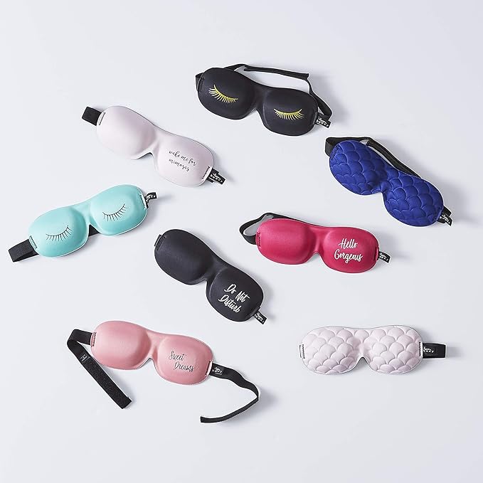 Bucky Ultralight Collection, Contoured Travel and Sleep Eye Mask, Mimosas, One Size