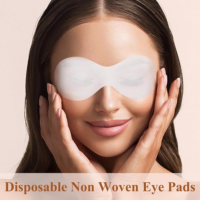 50 Sheets Disposable Eye Care Mask, Non-Woven Cotton Eye Pads for DIY Skincare, Clear Eye Mask Paper Beauty Sheets for Beauty Salon & Home Spa Use