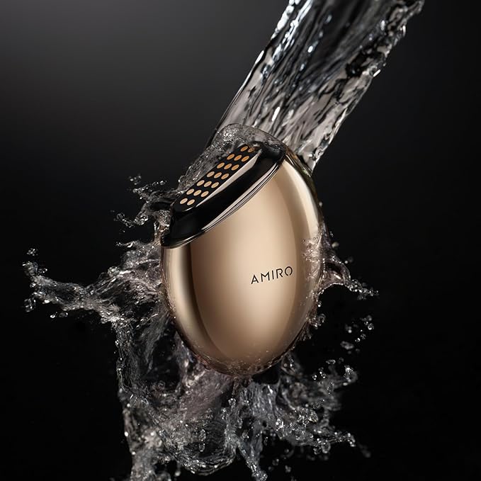 AMIRO S1 Skincare Facial Device, Stamp-Style Elasticity Boosting Tool Bundle with Preparation Gel 70ml