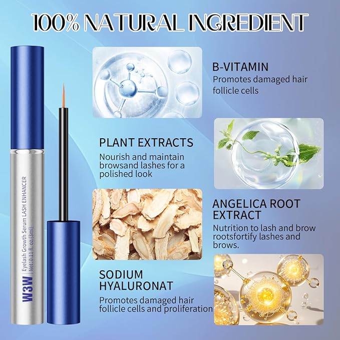 lash Growth Serum,Eyelash Enhancer for Longer, Fuller, and Thicker Lashs
