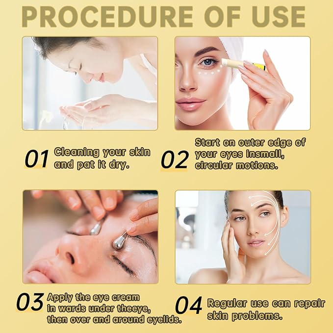 Anti Aging Eye Cream For Dark Circles, Advanced Snail Retinol Eye Stick, 1 PCS Under Eye Cream For Puffiness & Bags, Reduce Wrinkles, Fine Lines, Moisturizating Skin.