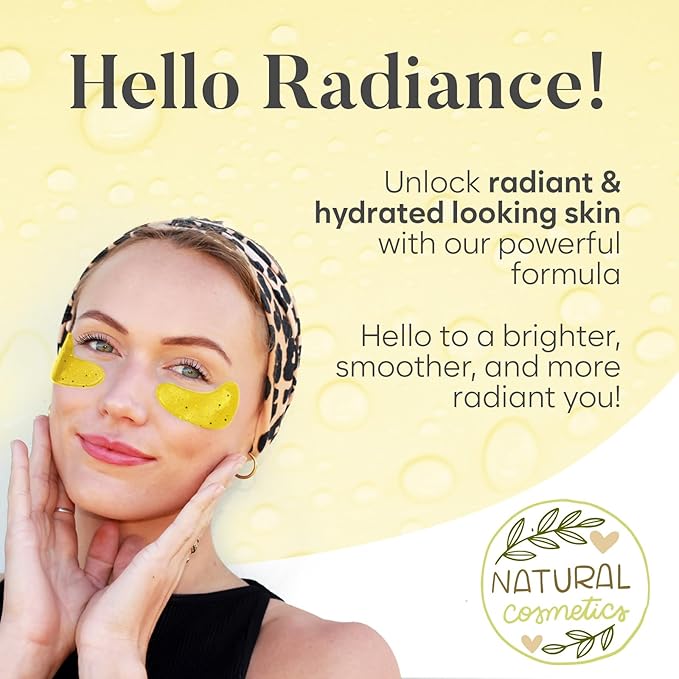 Under Eye Patches for Puffy Eyes and Dark Circles, Gel Eye Masks with Caffeine, Collagen & Vitamin C, Deeply Moisturizing, Bachelorette Party Favors, Bridesmaid Gifts (30 Pairs, Day & Night)