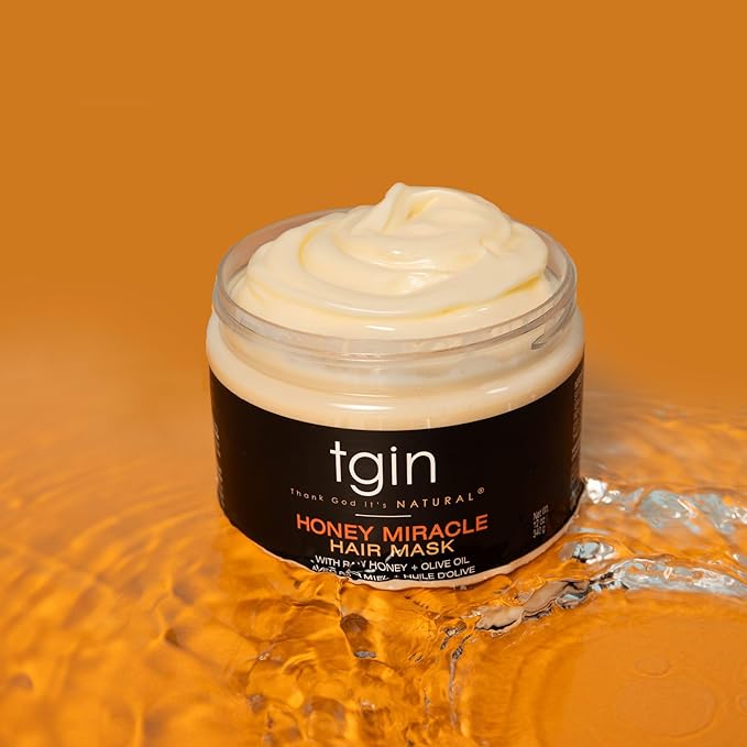 TGIN Honey Miracle Hair Mask Duo, 12 oz (Pack of 2) for Natural, Dry, Curly, Type 3c and 4c Hair