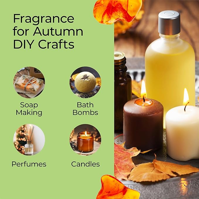 Good Essential – Professional Amber Fragrance Oil 10 ml for Diffuser, Perfume, Candles, Aromatherapy – 0.33 fl oz, 10 ml