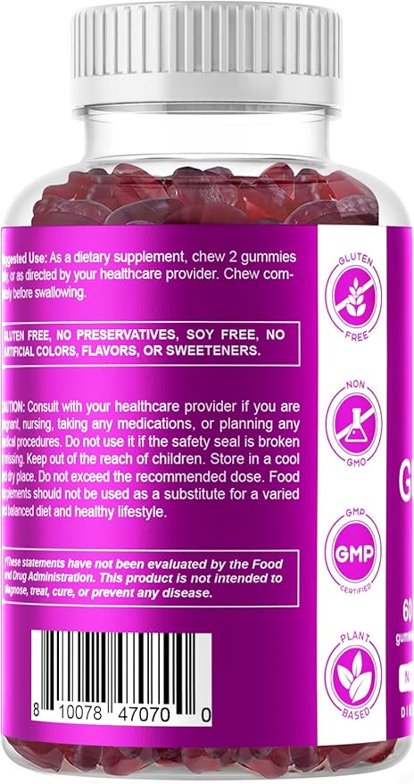 Vitamatic Biotin Gummies 10,000 mcg for Stronger Hair, Skin & Nails - 60 Vegan Gummies - Also Called Vitamin B7 (2 Bottles)