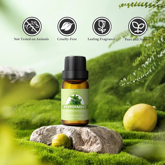 Essential Oil Set - Essential Oils - Pure Essential Oils - Perfect for Diffuser, Massage, Soap, Candle, Bath Bombs Making, 60x10ml(0.33fl.oz)