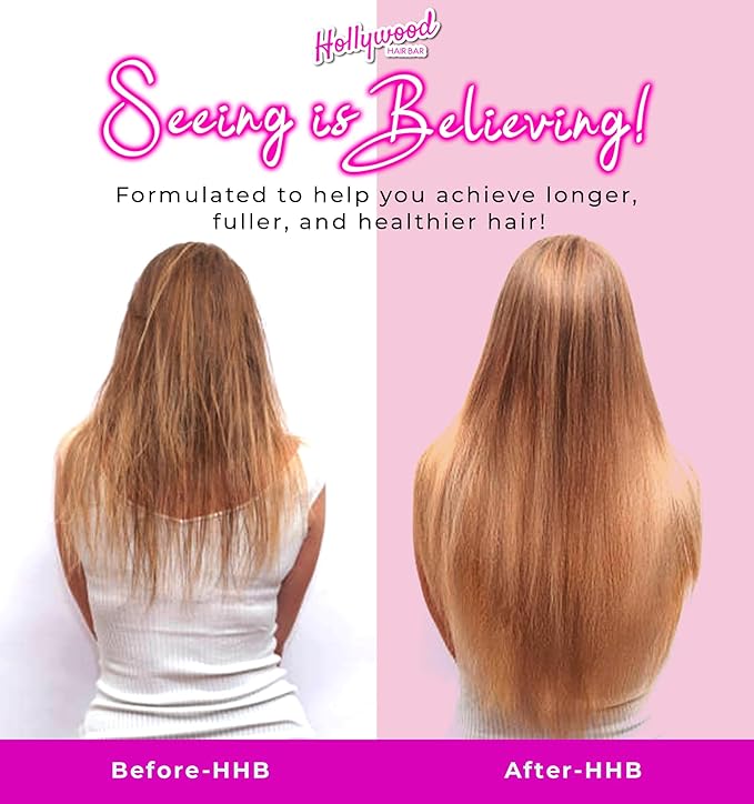 Hollywood Hair Bar | Hair Oil Regrowth Serum - Extra-Strength, Made with All-Natural Essential Oils (Squeeze Bottle) 2 oz