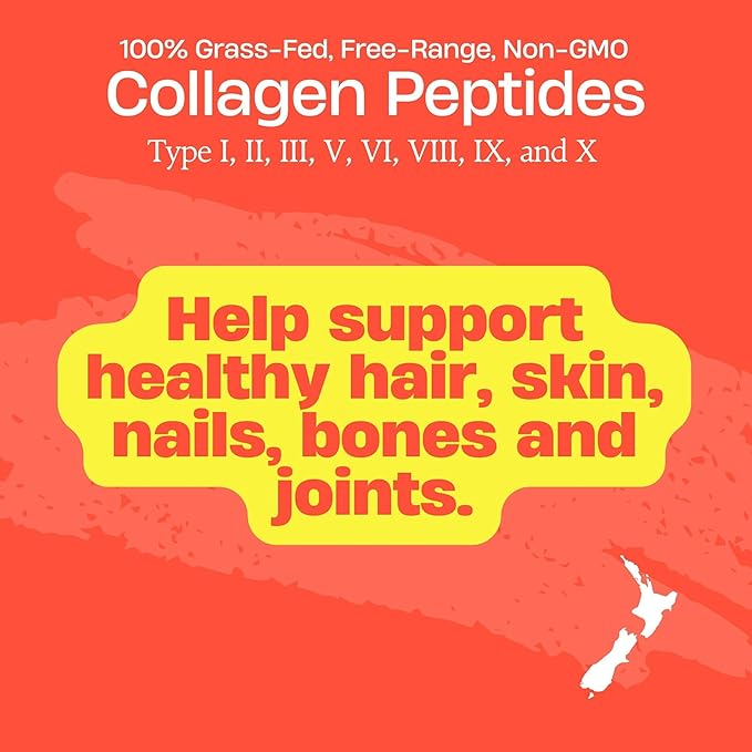 FREZZOR Collagen Peptides with UAF1000+, 100% Grass-Fed New Zealand Cattle Source, Hydrolyzed, Joint, Skin, Hair & Nail Support, Amino Acids, Anti-Aging, 90 Capsules, 1 Bottle