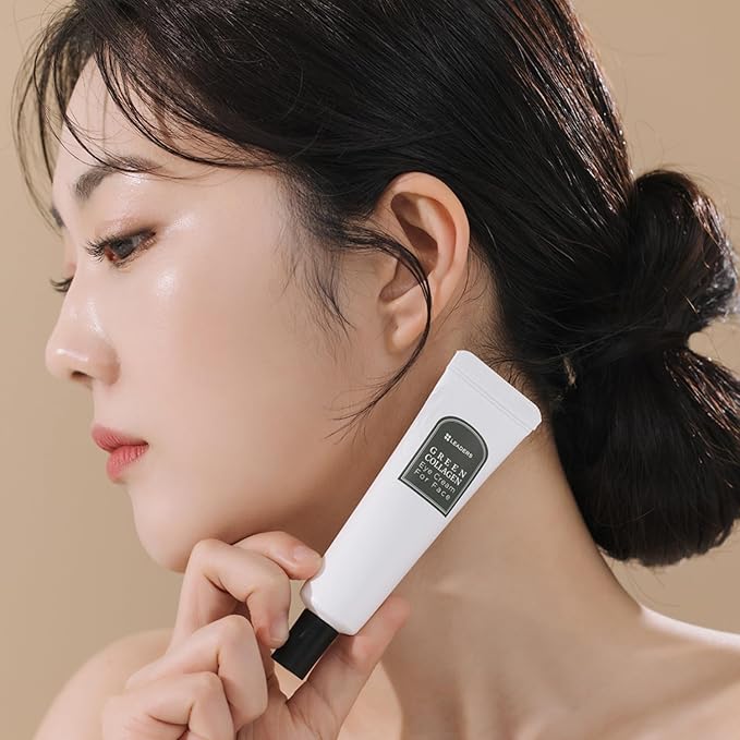 LEADERS Green Collagen Eye Cream for Face – Vegan Anti-Aging Eye Treatment, Reduces Fine Lines & Dark Circles Without Irritation, Improves Skin Elasticity & Hydration, Softens Wrinkles, 30ml