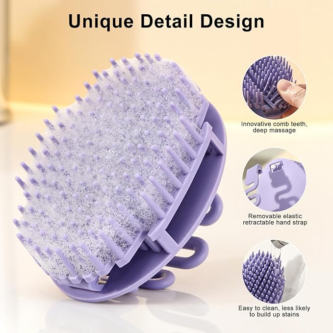 Hotodeal Scalp Massager,Hair Scalp Scrubber Reduces Oil and Dandruff,Scalp Brush Promotes Hair Growth with Long-Term Use,Suitable for Many Hair Types