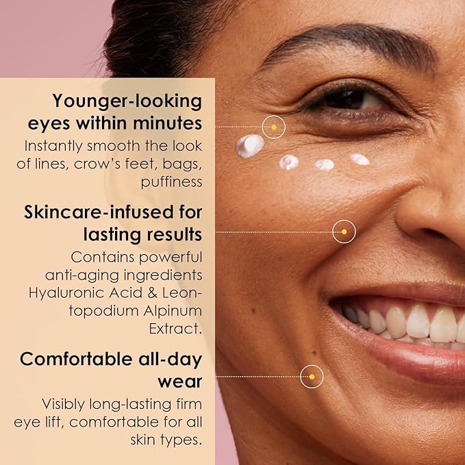 Instant Temporary Eye Tightener: Eye Tightener cream Reduces Under Eye Bags, Dark Circles & Puffiness, Anti Aging Fine Lines, Firm That Delicate Skin Under Your Eyes 0.9 OZ