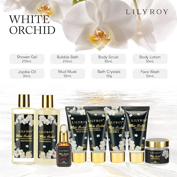 Mothers Day Gifts for Mom - Luxury 18-Piece Gold Leather Spa Gift Set, Premium Bath Collection with Bath Bomb | Father's Day Christmas Birthday Gifts, All Occasion Ultimate Holiday Gift for Her & Him