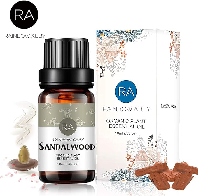 Sandalwood Essential Oil, 100% Pure Natural Aroma Sandalwood Oil for Diffuser (10ML)