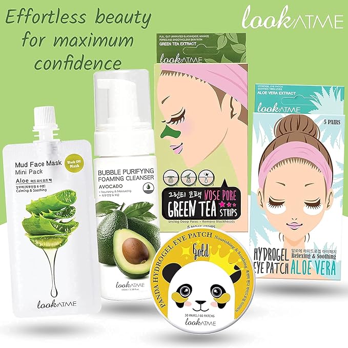 Skincare Face Masks (Random 6pks), Clay Face Masks Skincare for Women, Korean Skin Care with Kaolin and Bentonite Clay, Natural Brightening Hydrating Facial Mask, Pore Minimizer Set For Teens, Kids