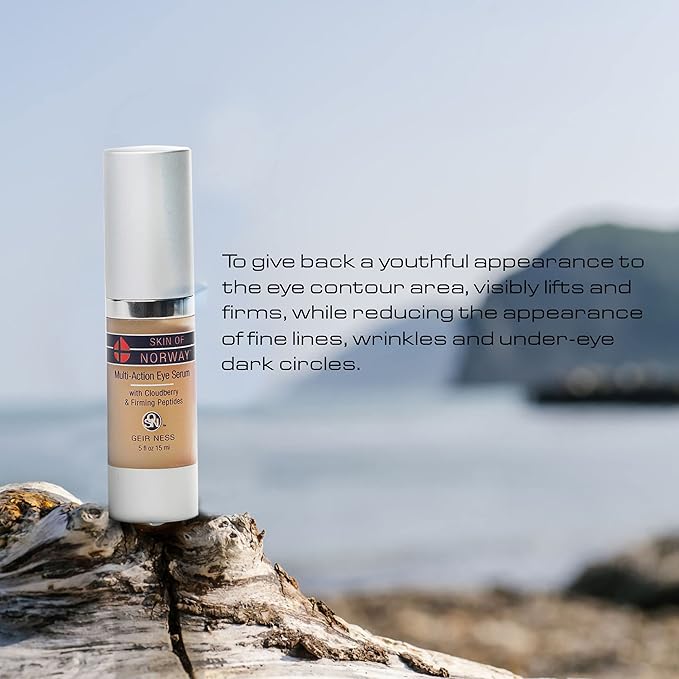 Geir Ness Skin of Norway Multi-Action Eye Serum - Cloudberry & Firming Peptides - Illuminate Dark Circles - For Tired and Puffy Eyes