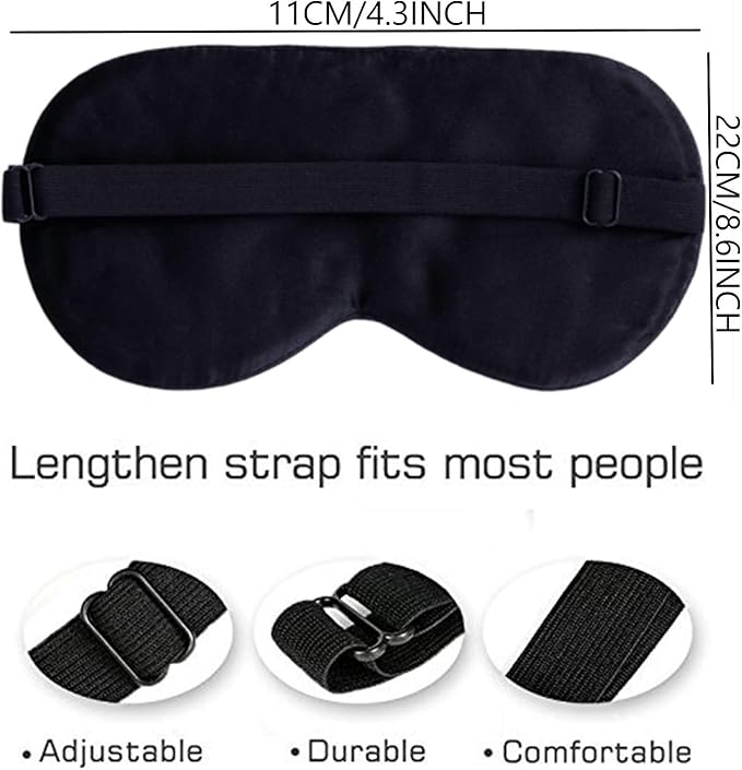 Maxfeel 100% Pure Silk Eye Mask - Sleep Eye Cover in Printed Colors (#17)