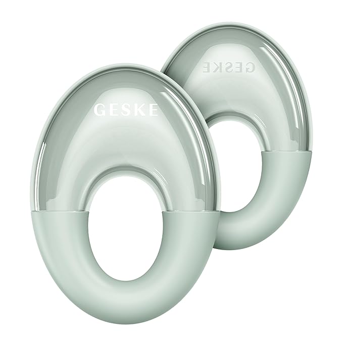 SmartAppGuided™ Cool & Warm Eye Massager | 7 in 1 | Multifunctional Massager | Eyes & Face | Battery-free Cooling & Warming | Firms, Relaxes & De-Puffs Skin | Ring-shaped Design for Easy Grip