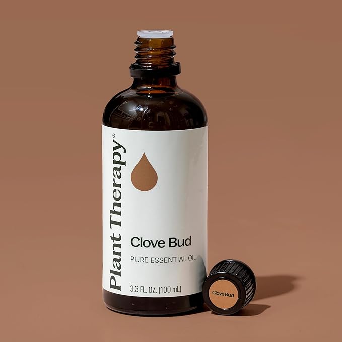 Plant Therapy Clove Bud Essential Oil 100% Pure, Undiluted, Natural Aromatherapy, Therapeutic Grade 100 mL (3.3 oz)