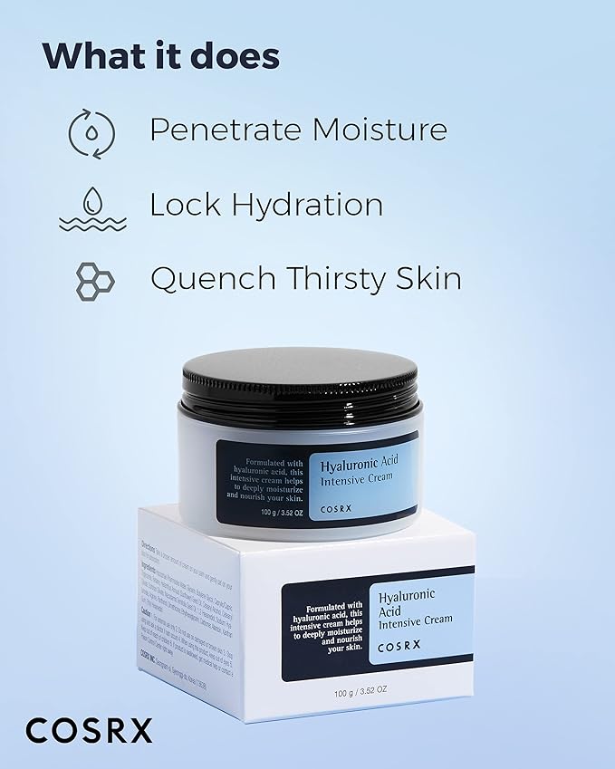 COSRX Skin Flooding Routine- Hyaluronic Acid Cream + Essence, Rice Moisturizing Cream and Essence to Hydrate Sensitive & Dry Skin, For All Skin Types, Korean Skin Care