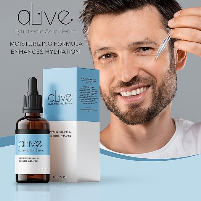 Hyaluronic Acid Serum Skincare Alive Intensity – Deep Hydration, Anti-Aging & Wrinkle Reduction – Lightweight, Fast-Absorbing Formula – 30ml