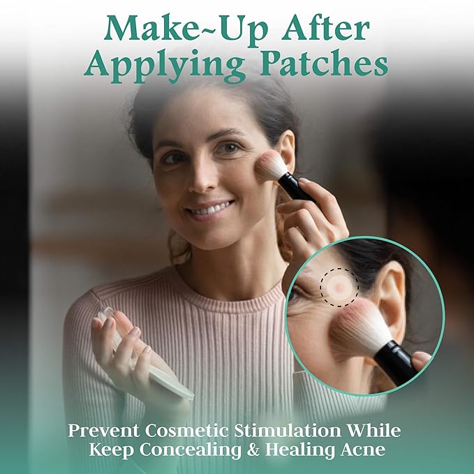 Advanced Invisible Pimple Patches For Face (36 Pack) - Hydrocolloid Patch with Tea Tree Oil - Vegan Friendly Hydrocolloid Acne Patches For Face and Skin - Pimple Patch Stickers - Acne Patch (12mm)