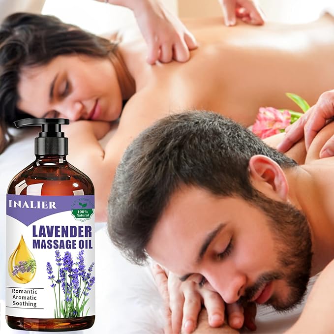 Mothers Day Gifts for Wife,Massage Oils for Massage Therapy,Fathers Day Gift,Spa Gift Set for Sore Muscle,Gifts for Her Him,3 Pack Cellulite,Sore Muscle & Lavender Massage Oils with Massage Ball