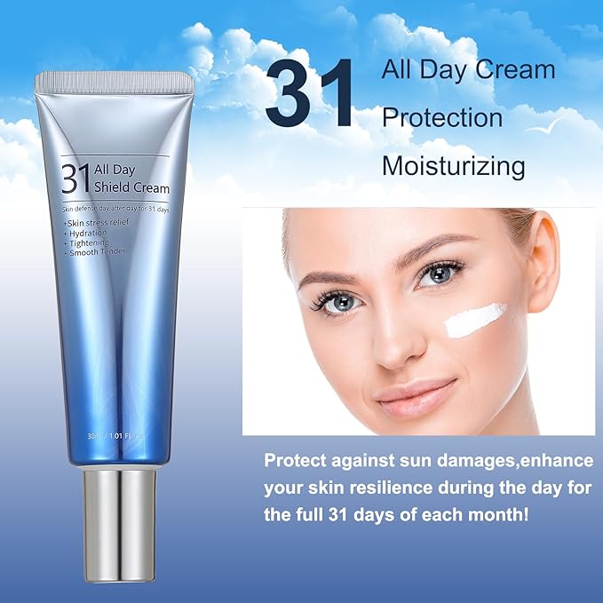 2 Pack All-day & Night Skin Care Cream-31 All Days Shield Cream & 102 Night Renewal Cream-Day Protect Facial Skin From Sun And Stress And Night Friming Balancing Your Skin