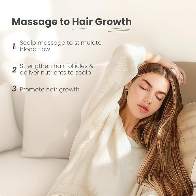 AIMIKE Scalp Massager Shampoo Brush, Pink - Promotes Hair Growth, Reduces Dandruff, and Relaxes, Natural Wheat Straw, Soft Silicone Bristles, Ideal for All Hair Types, Wet & Dry Use, Portable, 1 Count