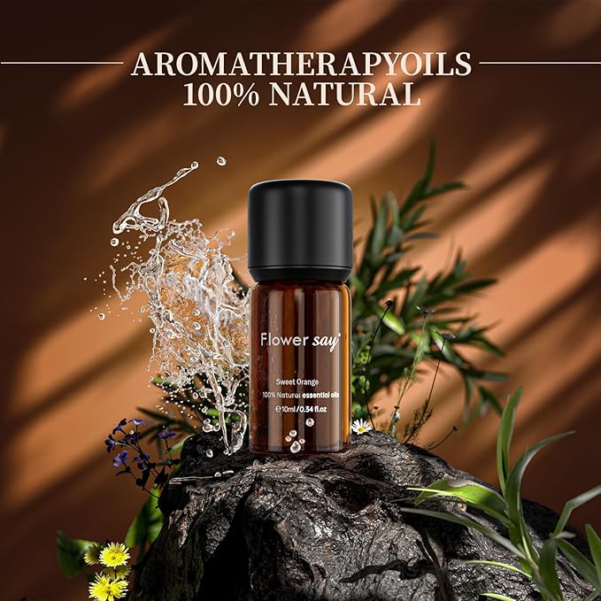 Sweet Orange Essential Oil - 100% Pure Natural MAX Undiluted Premium Therapeutic Grade Essential Oils for Diffuser/Skin Care/Massage/Hair/Toenails - 0.34Oz（10Ml）