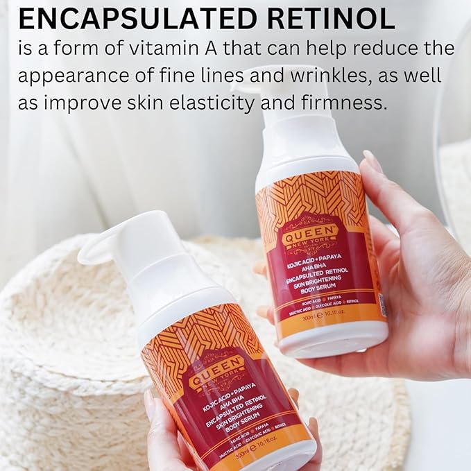 QUEEN NATURAL NEW YORK QUEEN PAPAYA PLUS | Kojic Acid+Papaya AHA BHA Plus Multi-Bright Body Serum (Pack of 1)