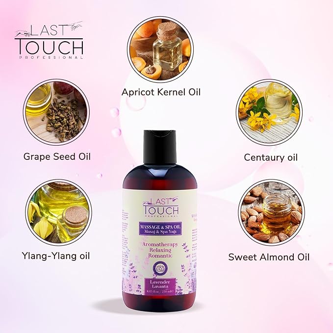 Lavender Sensual Massage Oil for Couples Sexual - Massage Oils for Date Night - Massage Oil for Massage Therapy - Aromatherapy Oil for Intimate Moments - Aphrodisiac Oil - 8.45 Fl Oz