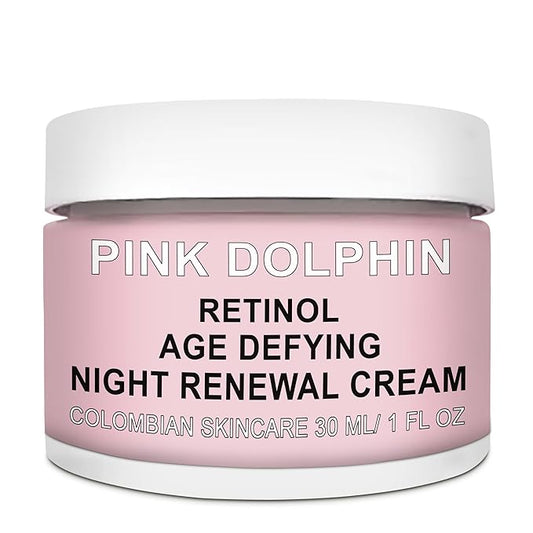 Retinol Night Cream for Face - Age Defying Night Renewal Cream and Facial Moisturizer - Regenerates, Hydrates & Soothes Skin, Boost Collagen Production - Premium Colombian Skin Care - 1oz