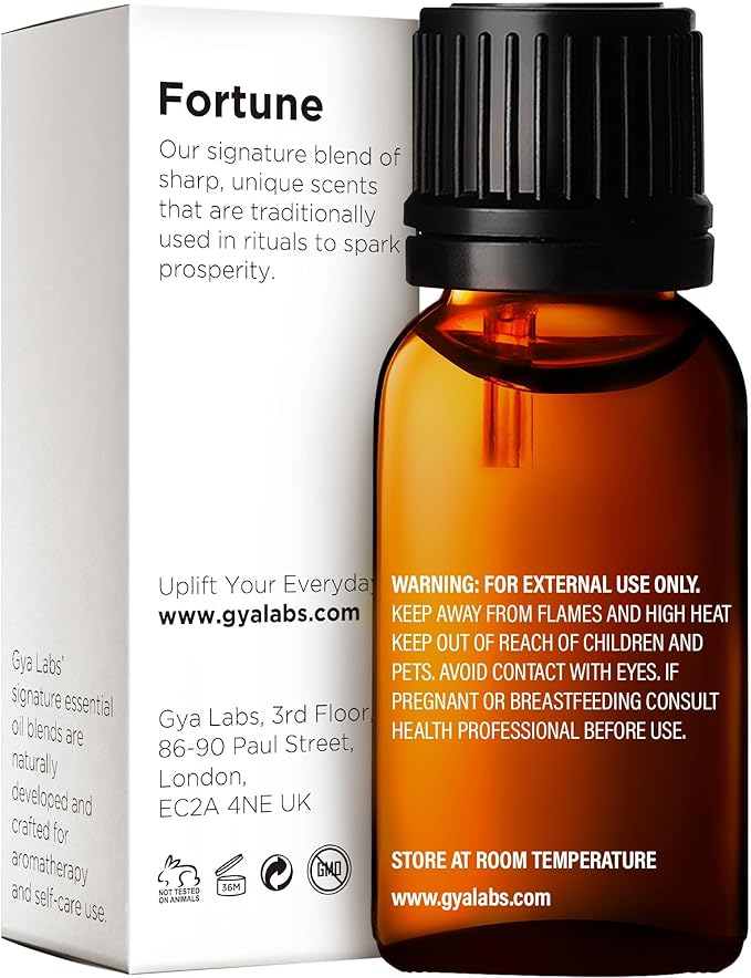 Gya Labs Fortune Essential Oil Blend - Uplifting & Inviting (0.34 Fl Oz)