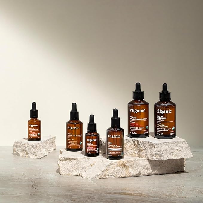 Cliganic 100% Pure Vitamin E Oil for Skin, Hair & Face - 120,000 IU, Non-GMO Verified | Natural D-Alpha Tocopherol (Packaging May Vary)