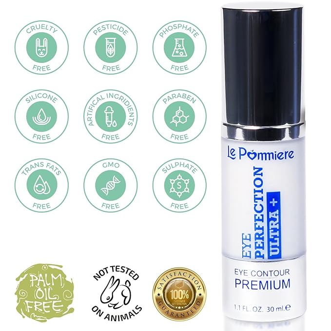 under eye cream 1.1 fl oz. Anti bags, dark circles and puffiness. Anti age, crow's feet. Vitamin E. eye contour anti wrinkle. Moisturizer for face and skin