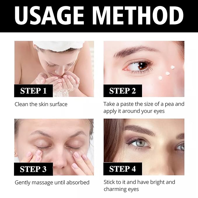 EELHOE Instant Eye Tightener, Tightener Cream for Under Eye Bags, Temporary Firm & Reduce Dark Circles, Puffiness, Fine Lines, 2 Fl.Oz