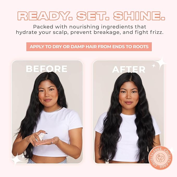 INH Super Shine Hair Serum | Nourishing, Glossy Finishing Serum | Prevents Breakage, Fights Frizz and Flyaways. For all Hair Types. Travel Size