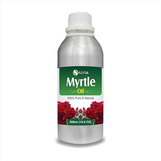 Salvia Myrtle Oil 100% Natural Pure UNDILUTED Uncut Essential Oil (500 ml (16.9 Fl oz))