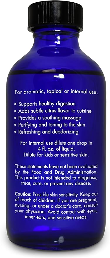 Lemongrass Essential Oil, Food Grade, Edible – 100% Pure, Lemongrass Oil,by Zongle Therapeutics, 4 OZ